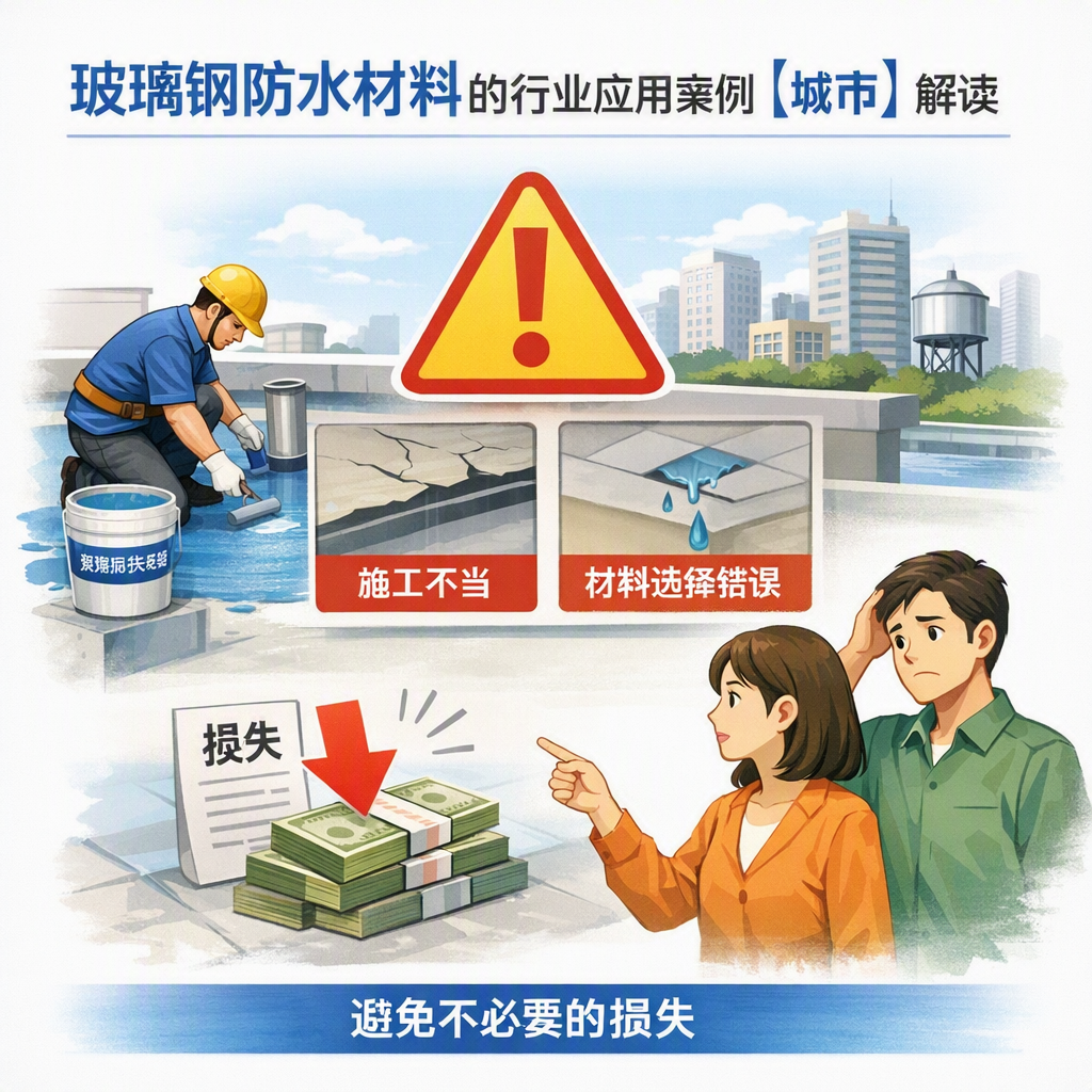 玻璃钢防水材料的行业应用案例，黑河解读