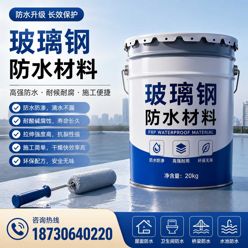 专家解析：玻璃钢防水材料的市场前景分析在 黑河